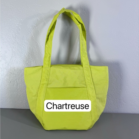 Handmade Water Repellent Nylon Tote Bag Minimalist Shoulder Hobo Purse - Picture 9 of 17